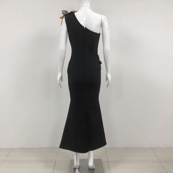 3bed8c9d-88b6-4d76-a50e-95c5015c59d2 Women,s Slim-fit With Golden Flower Maxi Dress