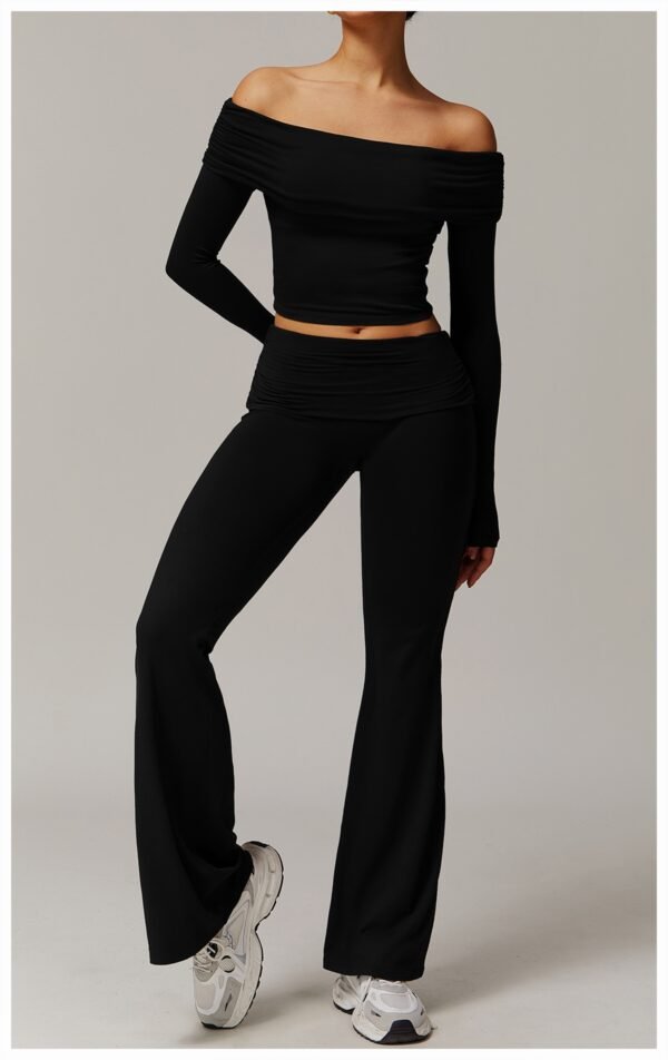 Women's Fold High Waist Bell-Bottom Pants (5 Colors)