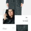 Women's Padded Jacket with Big Fur Collar
