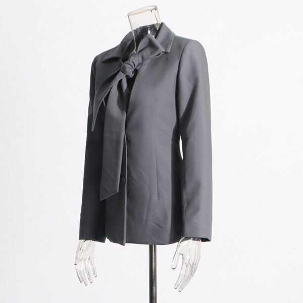 Women's Lace-Up Polyester Blazer