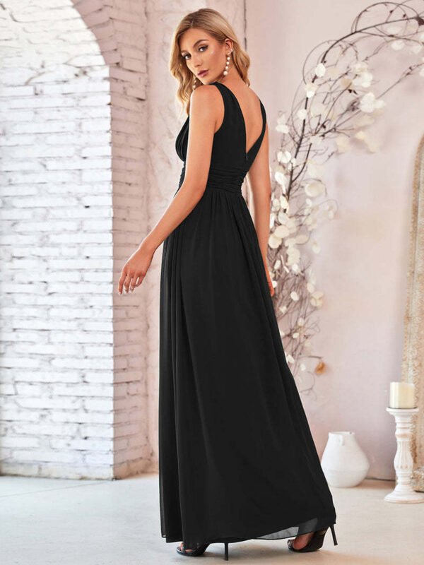 42837c50-448b-4537-9d10-59721dd1ed86 Women,s Deep V-neck Bridesmaid Plus Size High Waist Dress