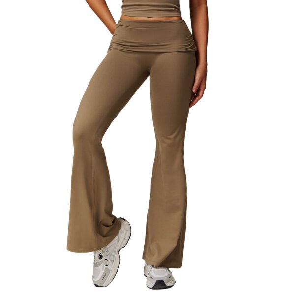 Women's Fold High Waist Bell-Bottom Pants (5 Colors)