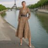 Women's Textured Belted Coat (2 Colors)