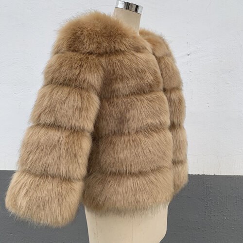 Women's Faux Fur Cropped Coat