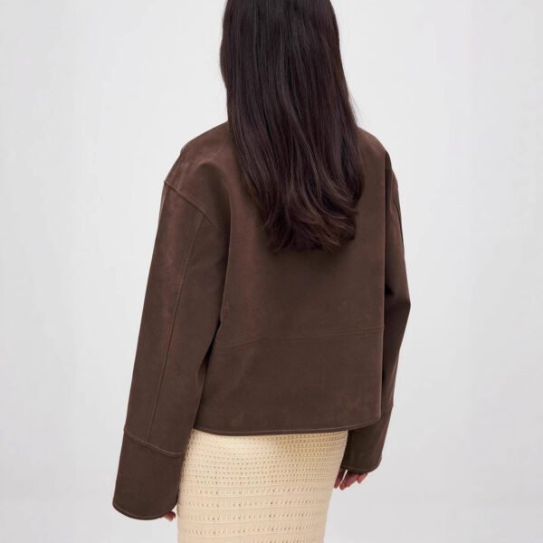 Women's Macaron Color Suede Jacket