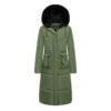 women's removable fur hood puffer coat
