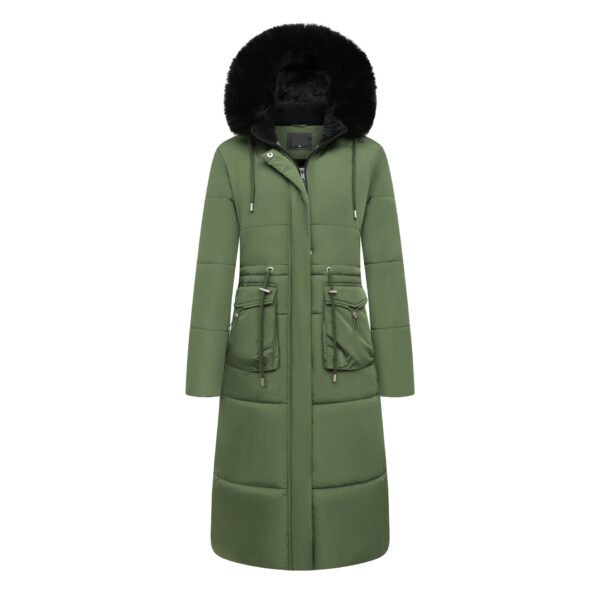women's removable fur hood puffer coat