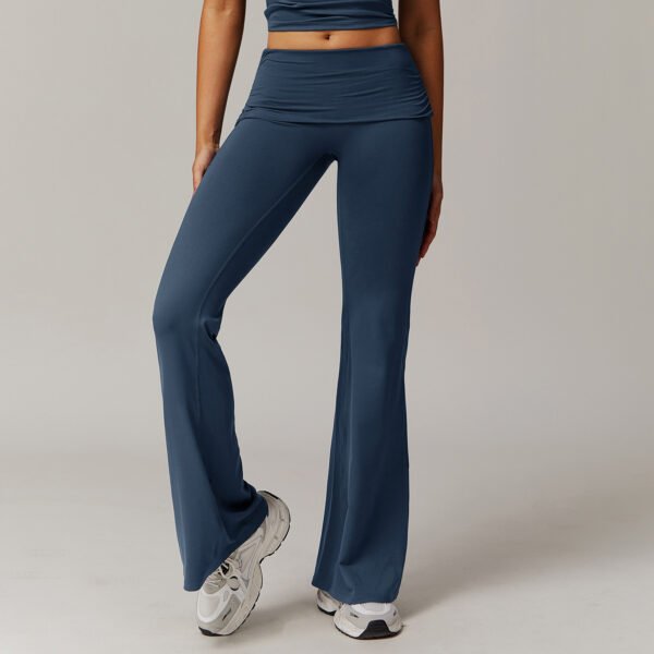 Women's Fold High Waist Bell-Bottom Pants (5 Colors)