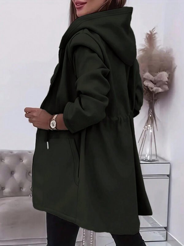Women's Hooded Drawstring Waist Jacket (2 Colors)