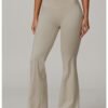 Women's Gold Ammonia Nude Feel Flared Leggings (4 Colors)