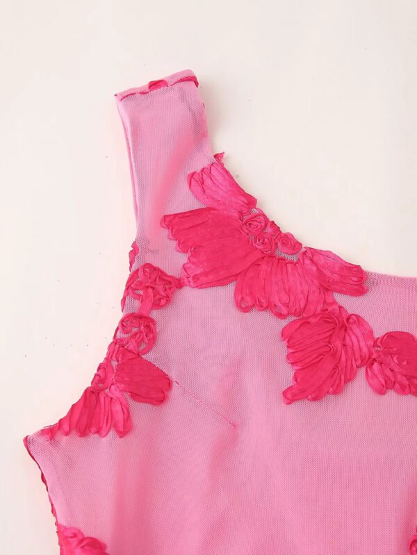 Women's Chic Linen Pattern Dress