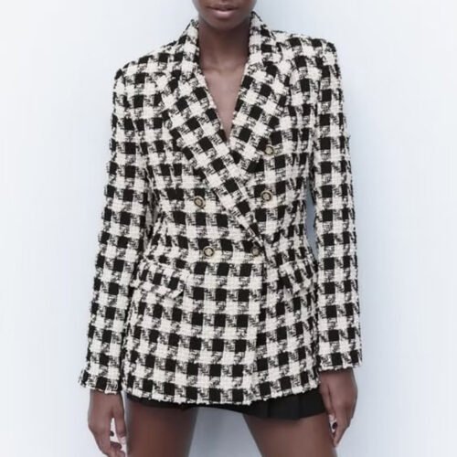 Women's Houndstooth Blazer