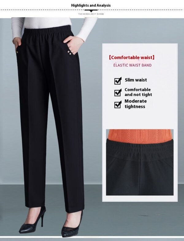 Women's High Waist Straight-Leg Pants (2 Colors)