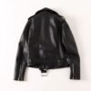 Women's Black Faux Leather Biker Jacket