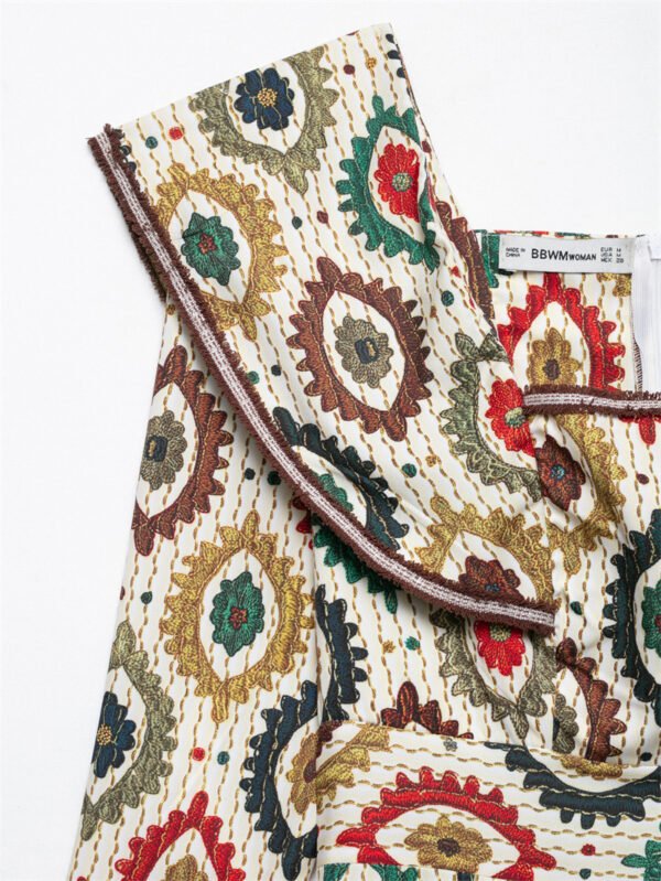 58210312-001c-40c2-88a7-f7ea3a621b53 Women,s Elegance Retro  Printed Dress