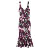 European And American Style Fashionable Elegant And Sexy Wide Swing Printing Dress