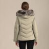 Women's Padded Jacket with Fur Hood