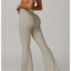 Women's Gold Ammonia Nude Feel Flared Leggings (4 Colors)