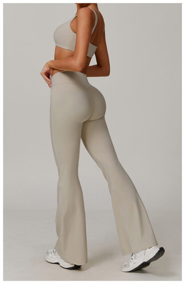Women's Gold Ammonia Nude Feel Flared Leggings (4 Colors)