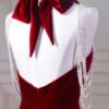 Velvet Fish Tail Cocktail Dress Bridal Engagement