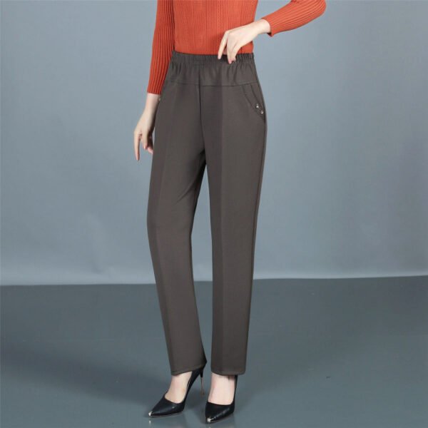 Women's High Waist Straight-Leg Pants (2 Colors)