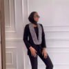 Women's Shiny Sequined Deep V-neck Blazer