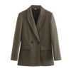 Loose Casual Double Breasted Blazer