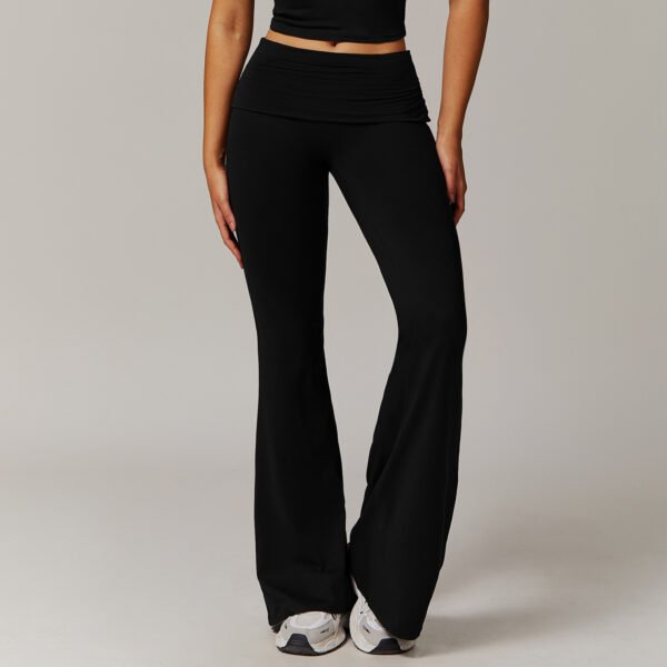 Women's Fold High Waist Bell-Bottom Pants (5 Colors)