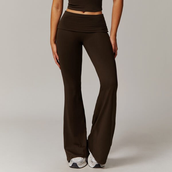 Women's Fold High Waist Bell-Bottom Pants (5 Colors)