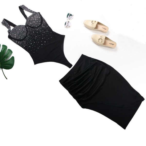 748173a7-31bc-4c4e-b710-9341915ac92e Women,s Rhinestone Sling Backless Two-piece Set Two Dress