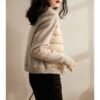 Ladies Warm Jacket with Knit Sleeves