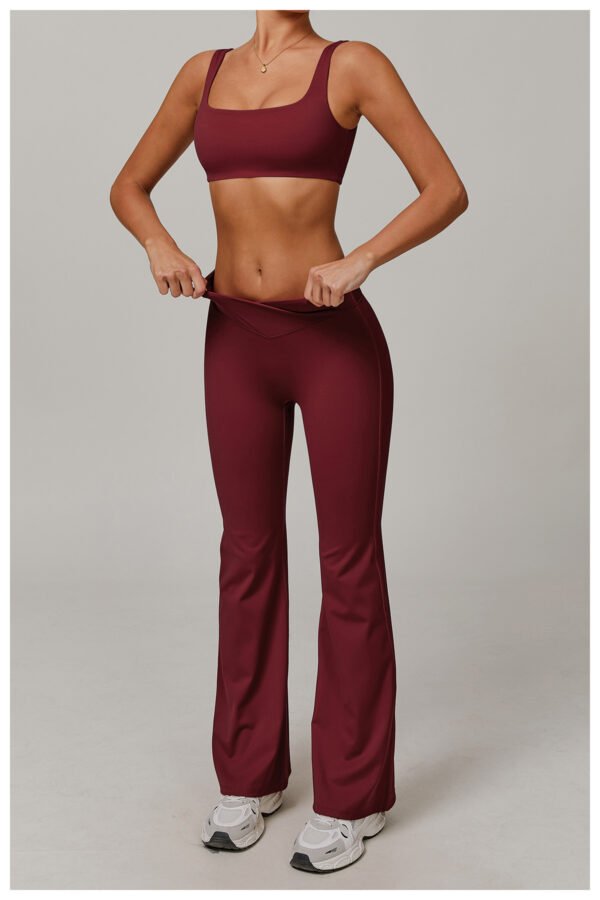 Women's Gold Ammonia Nude Feel Flared Leggings (4 Colors)
