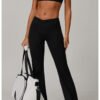 Women's Gold Ammonia Nude Feel Flared Leggings (4 Colors)