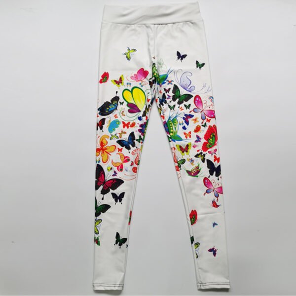 Women's Butterfly Printed Fitness Leggings (4 Colors)