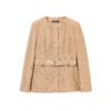 Belted Embellished Jacket