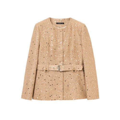 Belted Embellished Jacket