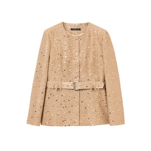 Belted Embellished Jacket
