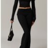 Women's Fold High Waist Bell-Bottom Pants (5 Colors)