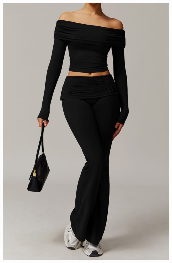 Women's Fold High Waist Bell-Bottom Pants (5 Colors)