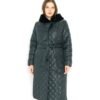 Women's Padded Jacket with Big Fur Collar
