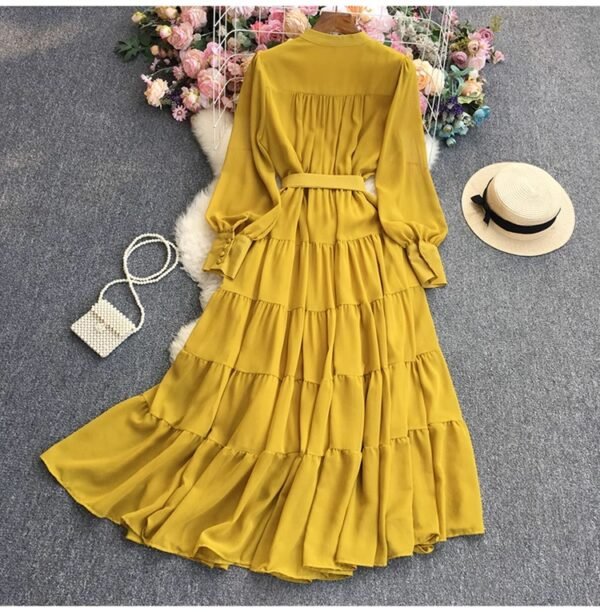 88085b1c-e5c6-4162-aa8b-25249e6a4f06 Women's Long-Sleeve Polyester Dres