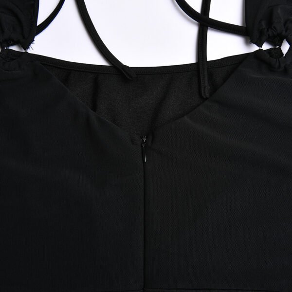 88b90d4c-0e18-421e-a90e-b0f6f8debf07 Women's Sling Tight Dress Fashion Backless Mesh See-through Hip Skirt