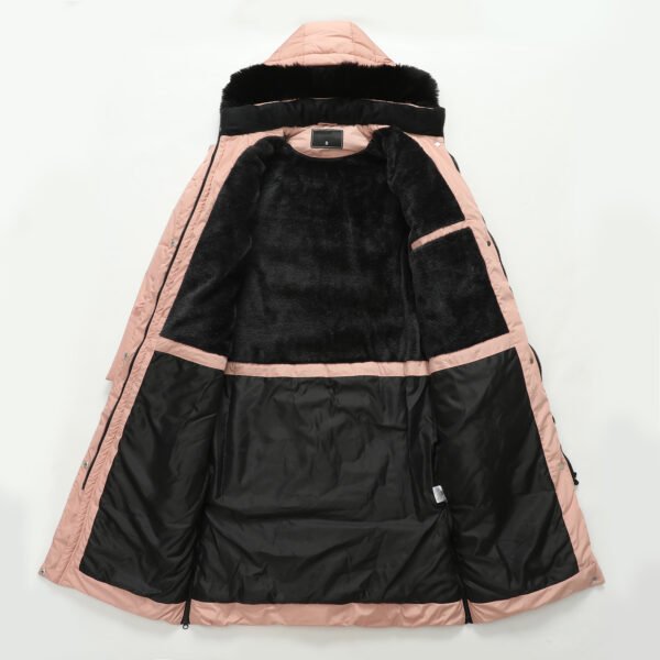 women's removable fur hood puffer coat