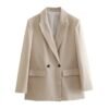 Loose Casual Double Breasted Blazer