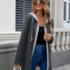 Ladies Hooded Casual Jacket with Color Blocks