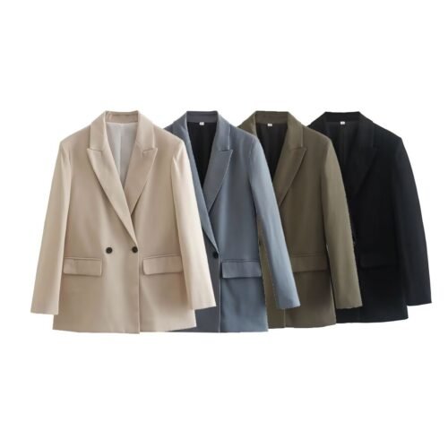 Loose Casual Double Breasted Blazer