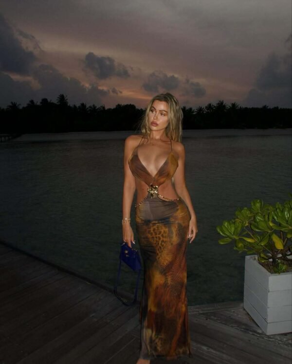 8f75d4c2-52e8-482e-aade-7a81442741ff Women Seaside Holiday  Design Sleeveless Dress