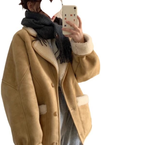 Women's Padded Ruff Collar Coat