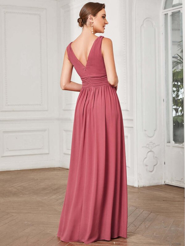 93fd9125-e908-451f-9461-1bacb618ab80 Women,s Deep V-neck Bridesmaid Plus Size High Waist Dress