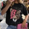Ladies Oversized Tiger Lightning Wild Thang T-Shirt Top